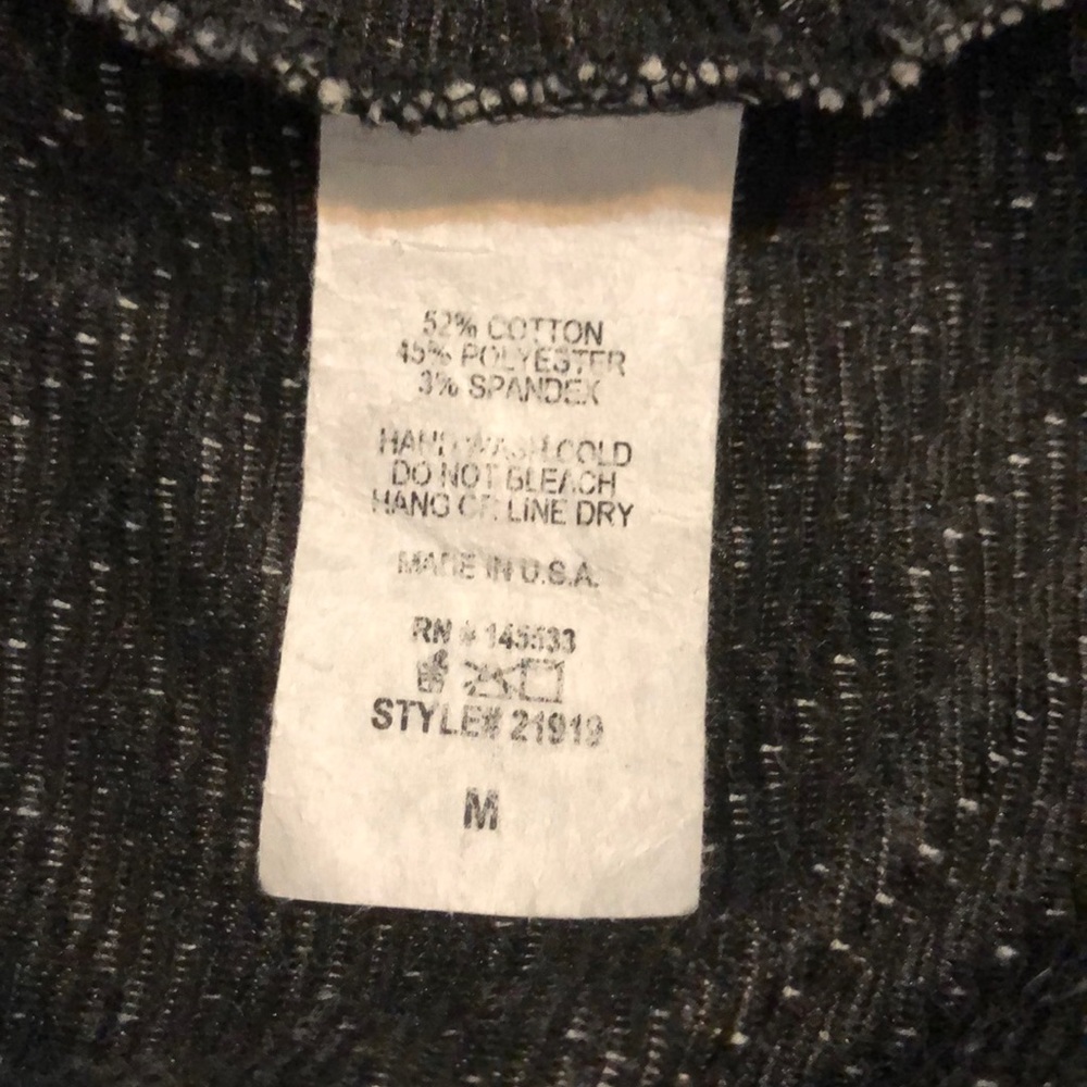 W5 Anthropologie Black/White Top Size Medium - Picture 7 of 8